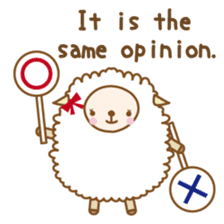 Twin sheep -English version- sticker #5623192