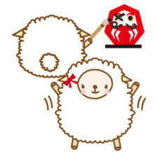 Twin sheep -English version- sticker #5623193