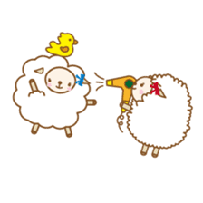 Twin sheep -English version- sticker #5623199