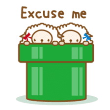Twin sheep -English version- sticker #5623200