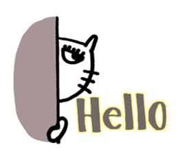 Let's talk with Mr.Cat sticker #5623205