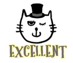 Let's talk with Mr.Cat sticker #5623209