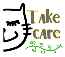 Let's talk with Mr.Cat sticker #5623217