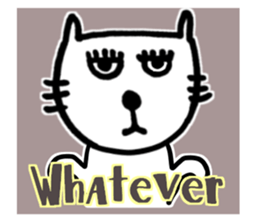 Let's talk with Mr.Cat sticker #5623220