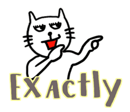 Let's talk with Mr.Cat sticker #5623221