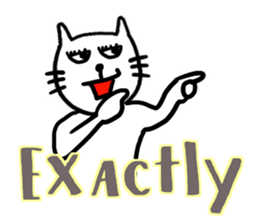 Let's talk with Mr.Cat sticker #5623221