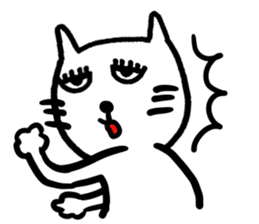 Let's talk with Mr.Cat sticker #5623229
