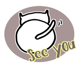 Let's talk with Mr.Cat sticker #5623243