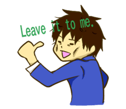 Corporate slave man.English ver. sticker #5623406