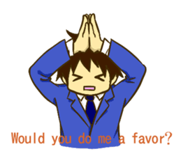 Corporate slave man.English ver. sticker #5623410