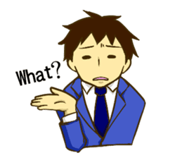 Corporate slave man.English ver. sticker #5623412