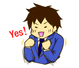 Corporate slave man.English ver. sticker #5623413