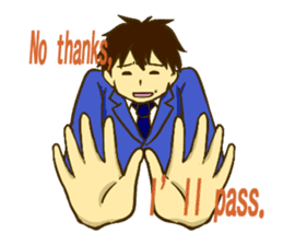 Corporate slave man.English ver. sticker #5623414