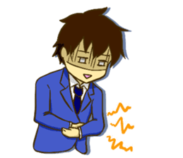 Corporate slave man.English ver. sticker #5623415