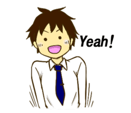 Corporate slave man.English ver. sticker #5623416