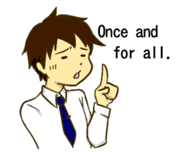 Corporate slave man.English ver. sticker #5623417