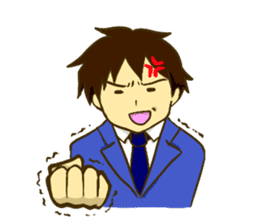 Corporate slave man.English ver. sticker #5623418