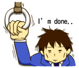 Corporate slave man.English ver. sticker #5623419