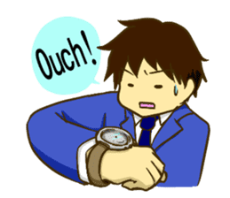 Corporate slave man.English ver. sticker #5623420