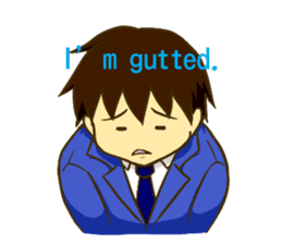 Corporate slave man.English ver. sticker #5623421