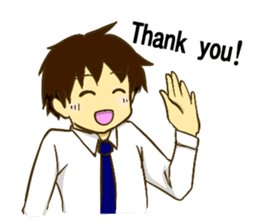 Corporate slave man.English ver. sticker #5623422