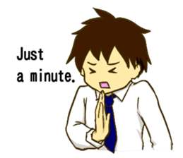 Corporate slave man.English ver. sticker #5623423