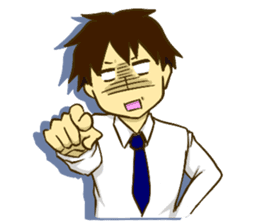 Corporate slave man.English ver. sticker #5623424