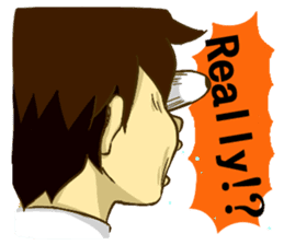 Corporate slave man.English ver. sticker #5623426