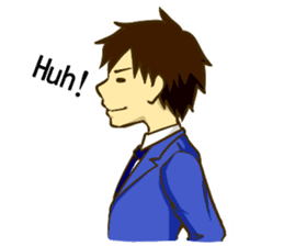 Corporate slave man.English ver. sticker #5623427