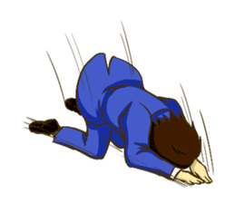 Corporate slave man.English ver. sticker #5623432