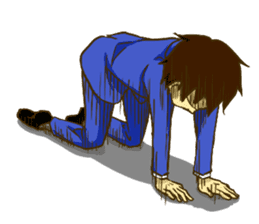 Corporate slave man.English ver. sticker #5623433