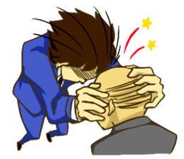 Corporate slave man.English ver. sticker #5623434