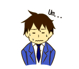 Corporate slave man.English ver. sticker #5623437