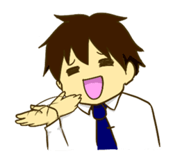 Corporate slave man.English ver. sticker #5623442