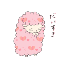 Sticker of sheep who lost horns sticker #5623525