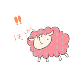 Sticker of sheep who lost horns sticker #5623536