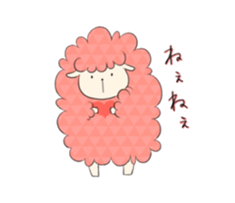 Sticker of sheep who lost horns sticker #5623537