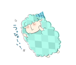 Sticker of sheep who lost horns sticker #5623549