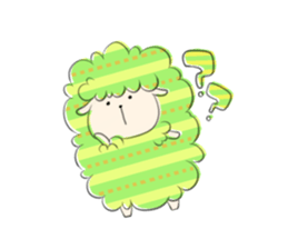 Sticker of sheep who lost horns sticker #5623558