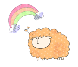 Sticker of sheep who lost horns sticker #5623562