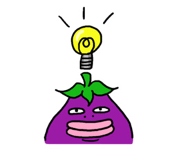 Vomiting Eggplant "Kenas" Part2 sticker #5623817