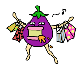 Vomiting Eggplant "Kenas" Part2 sticker #5623836