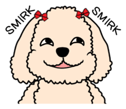 Mogu and Marco of toy poodles2 (English) sticker #5623939