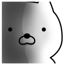 Simple Sticker of cute white cat sticker #5624587