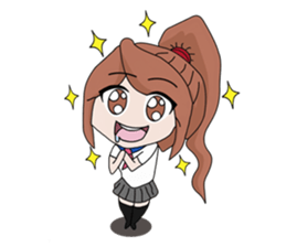 aika & yuki adventurous couple sticker #5624964