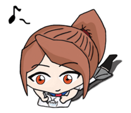 aika & yuki adventurous couple sticker #5624965