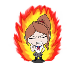 aika & yuki adventurous couple sticker #5624966