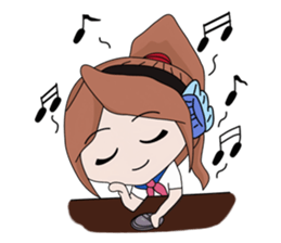 aika & yuki adventurous couple sticker #5624970