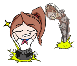 aika & yuki adventurous couple sticker #5624973