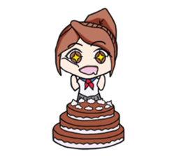 aika & yuki adventurous couple sticker #5624984